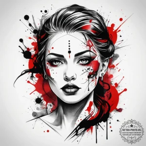 Tattoo sketch color, tattoo sketch design, on... - эскиз тату (№1758258948_0, 19.09.2025 05:15) — tattoo-photo.ru