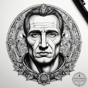 Tattoo sketch julius caesar portrait, tattoo... - эскиз тату (№1758259556_0, 19.09.2025 05:25) — tattoo-photo.ru