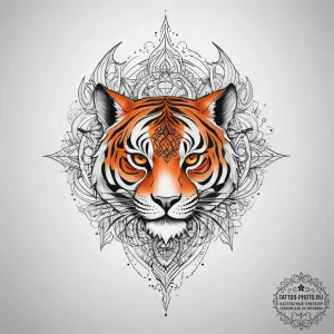 Tattoo sketch orange - эскиз тату (№1758261713_0, 19.09.2025 06:01) — tattoo-photo.ru