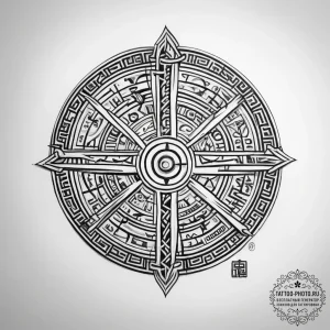 Tattoo sketch hieroglyphic symbol for "knowle... - эскиз тату (№1758262892_0, 19.09.2025 06:21) — tattoo-photo.ru