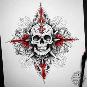 Tattoo sketch escape, tattoo flash sheet desi... - эскиз тату (№1758265993_0, 19.09.2025 07:13) — tattoo-photo.ru
