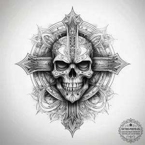 Tattoo sketch divine self, concept art for ta... - эскиз тату (№1758268542_0, 19.09.2025 07:55) — tattoo-photo.ru