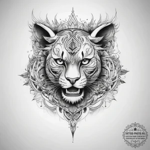 Tattoo sketch white - эскиз тату (№1758275027_0, 19.09.2025 09:43) — tattoo-photo.ru