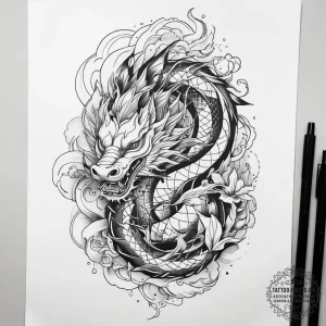 Tattoo sketch geometric galaxy, concept art f... - эскиз тату (№1758277777_0, 19.09.2025 10:29) — tattoo-photo.ru