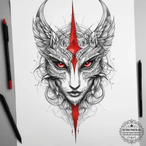Tattoo sketch cockatrice, concept art for tat... - эскиз тату (№1758279331_0, 19.09.2025 10:55) — tattoo-photo.ru