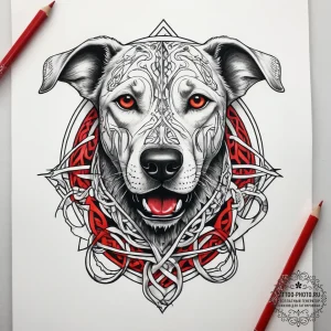 Tattoo sketch celtic hound, tattoo sketch des... - эскиз тату (№1758282688_0, 19.09.2025 11:51) — tattoo-photo.ru